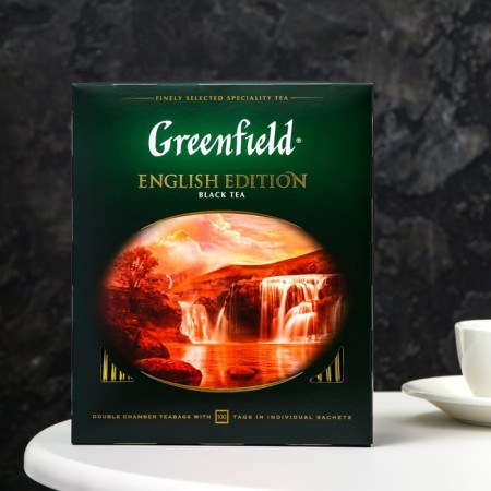 Tea Greenfield Inglish Edishn (2GX100P) Packed black.-1