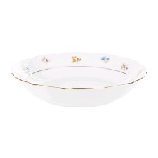 Natalie soup plate, decor “Small flowers, gold laying”, 19 cm