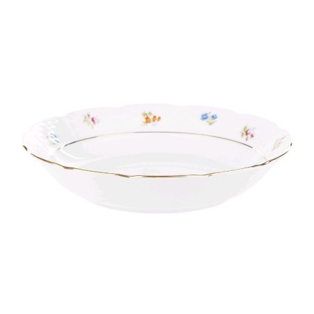 Natalie soup plate, decor “Small flowers, gold laying”, 19 cm
