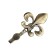 Single -rod hook for curtains Cappio KC112, bronze color, 2 pcs