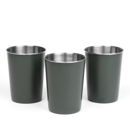 A set of camping glasses "Master K.", 320 ml, 3 pcs, green-1