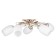 Closure Closure Kero 5x60W E14 gold 56x56x18 cm