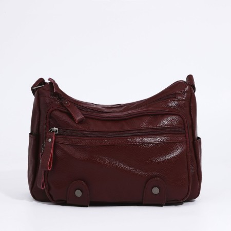 Lurch bag with lightning, dark red color