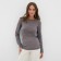 Women's longslide KAFTAN: Basic Line color is gray-violet, size 44-46