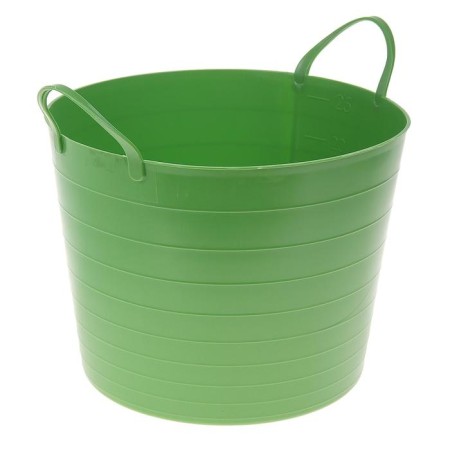 The underwear basket is soft, 27 l, 37.5 × 37.5 × 30 cm, the color is bright green-8