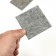 Furniture tundra, 85 x 85 mm, square, gray, 2 pcs.