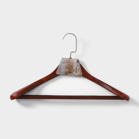 Shoulders - hanger for outerwear with the crossbar Ladoom Bois, 45 × 25.5 × 5.5 cm, brown color-5