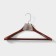 Shoulders - hanger for outerwear with the crossbar Ladoom Bois, 45 × 25.5 × 5.5 cm, brown color
