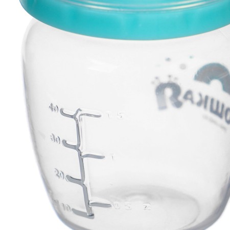 A bottle for feeding, a classic throat, 60 ml (measuring scale up to 40 ml) BASIC, 0+ months, Biryuzovoy color-4