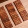 Game table "Domino" 25x7.5x5 cm, tree shisham