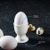 Porcelain stand for the Wilmax egg, 5 × 6.5 cm, white color