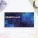 Money envelope "Happy Birthday!" glitter, blue background, 8.1x16.4 cm