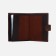 Male purse on the button, 3 in 1, for auto documents, passports, cards, bills, brown color
