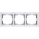 Frame for 3 posts WL03-FRAME-03-WHITE, white color