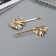 Invisible hair "Bente" (set 2 pcs) heart, 6 cm, gold