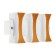 Facade lamp "Elegant", FSD-042, 6 W, 3000K, 3 rays, IP65, 220 V, plastic, white