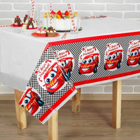 One -time tablecloth “Be the first!”, 180x137 cm-2