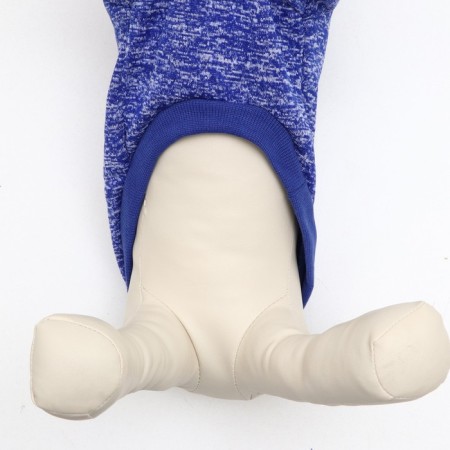 Melange sweater, size M (DS 23 Osh 28, OG 37 cm), blue-4