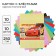 Cardboard color with sparkles, A4, 10 sheets, 10 colors, non -unilateral, one -sided, in a package, 250 g/m², cars