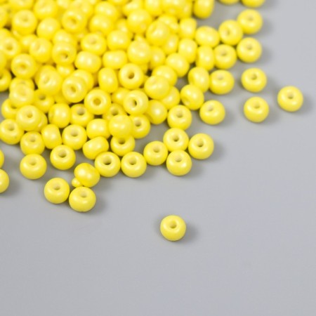 Glass beads 6/0 "lemon" 15 g