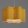 Lamp Bayerlux "Laura" E27 15W yellow 42x42x22.5-122 cm