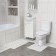 A set of mats for a bath and toilet, 2 pcs: 50 × 52, 50 × 85 cm, PVC