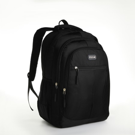 Youth backpack from lightning textiles, 5 pockets, black color-2
