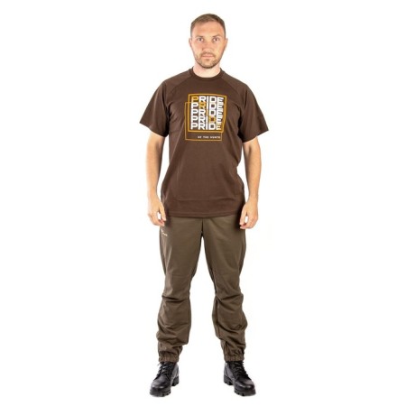 Pride Quadro T-shirt, cotton, dark brown, rs XS-2