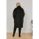 Female coat, size 56, black color