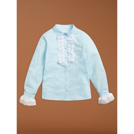 Blouse for girls, height 146 cm, blue color