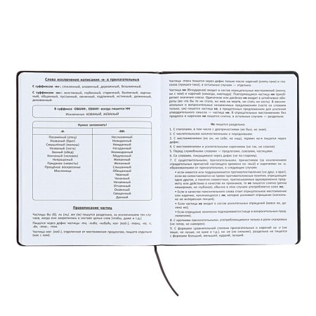 Universal diary for grades 1-11 "Font", firm cover of artificial leather, lies, 48 ​​sheets, black and blue-11