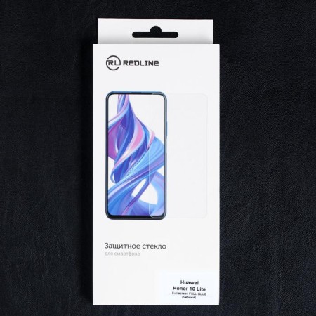 Protective glass Red Line for Huawei Honor 10 Lite, Full Screen, Complete glue, black-2