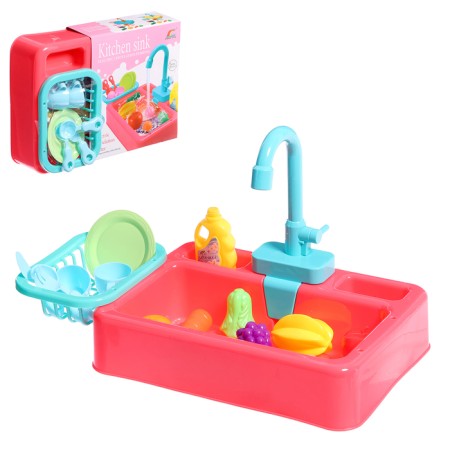 Game set "Shell" with a set of dishes, water circulates