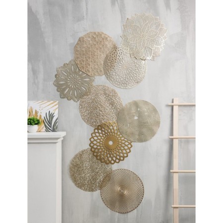 Serving napkin on the table “Flower”, d = 43 cm, gold color-7
