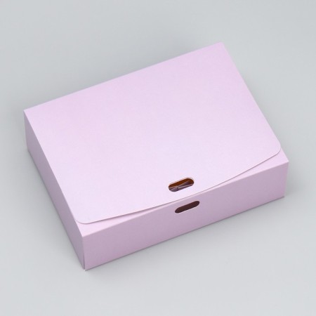 Gift folding box, packaging, “lavender”, 16.5 x 12.5 x 5 cm, without tape-2