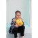 Tractor soft toy, yellow color