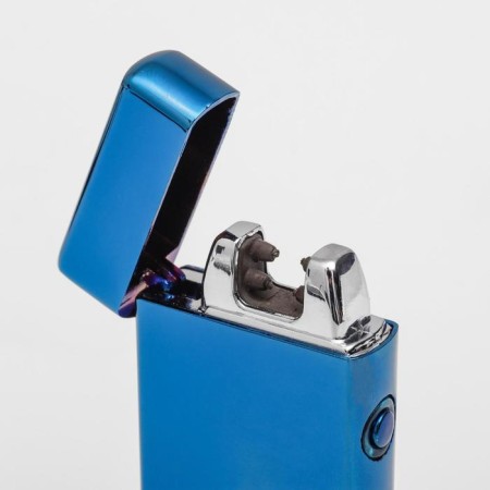 Electronic lighter, arc, 10 x 3 x 10 cm, dark blue-1