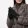 Gloves are female, dimensionless, without insulation, black color