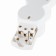 Rosetic block, Quick Fix, 3 nests of s/s curtains with a stop 3680W 16a ip20 white 32018 2, Duw