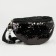 Board children's belt for a girl with sequins, black color