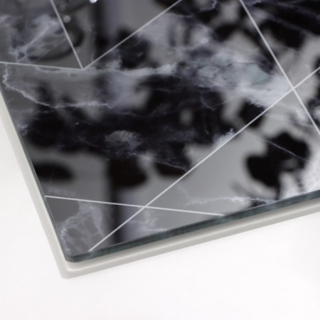 Ground glass board "Black marble", 20x30 cm-4