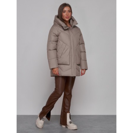 Winter jacket, size 50, light brown color-2
