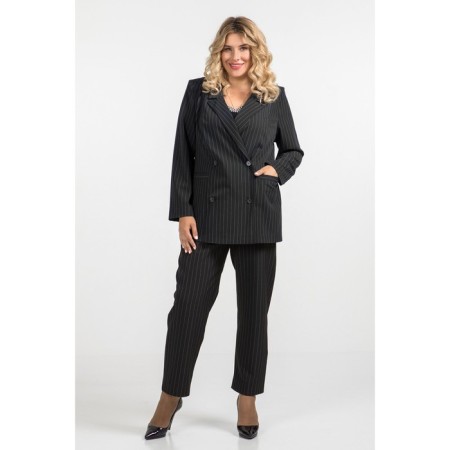 Female jacket, size 52, black color-1