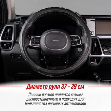 SkyWay Luxury-6 m, black eco-leather, S01102430-6