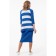 Cardigan female, size 46, blue, white color