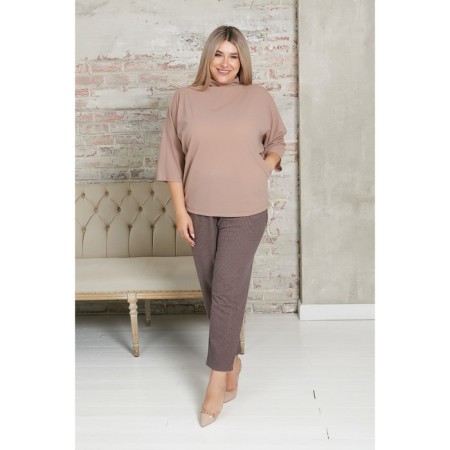 Female trousers, size 56, pink color