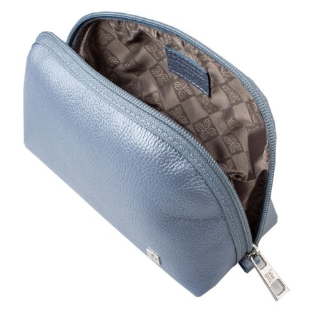 Cosmetic bag with lightning, blue color-1