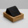 Earrings stand, wood, 1 pair, 5.8 × 6.8 cm, black color