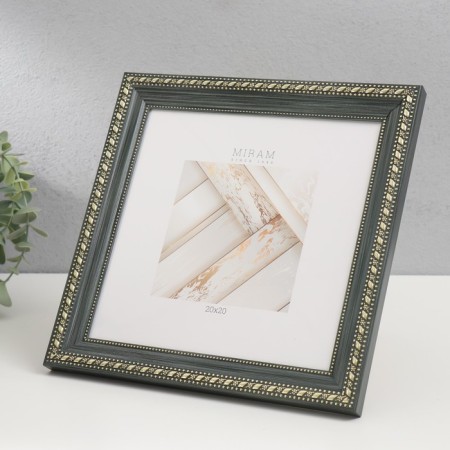 Photo frame "Mira" 20x20 cm, 642998-22, green (plastic screen)-1