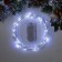 Garland "thread" 5 m dew, IP20, silver thread, 50 LED, white glow, CR2032x2